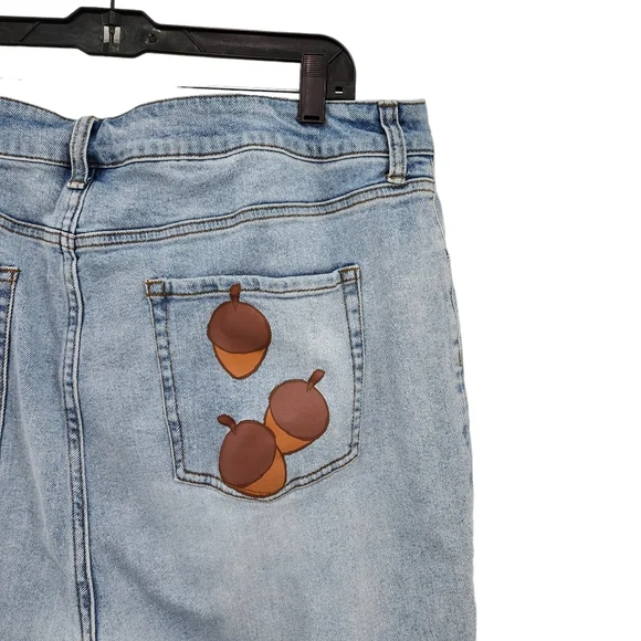 Disney Women's Plus Size Chip 'N Dale Mom Jeans - 16 - Picture 7 of 8